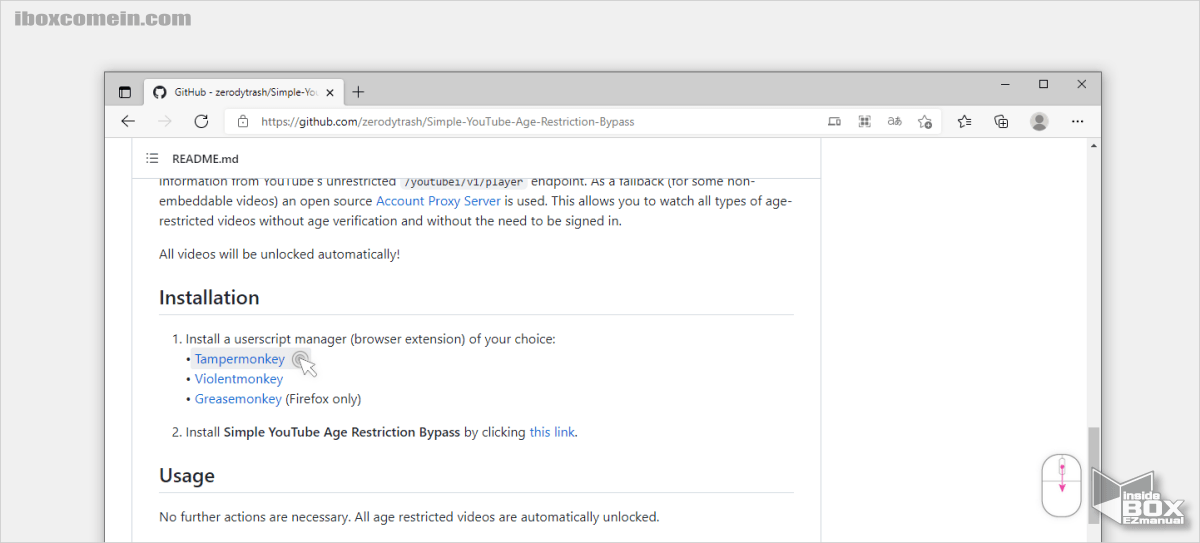 Github_Zerodytrash_브라우저_확장_프로그램_설치_링크