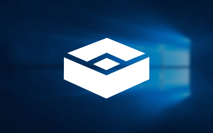 windows 배경 화면과 샌드박스 로고