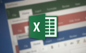 오피스 배경 과 Excel 로고