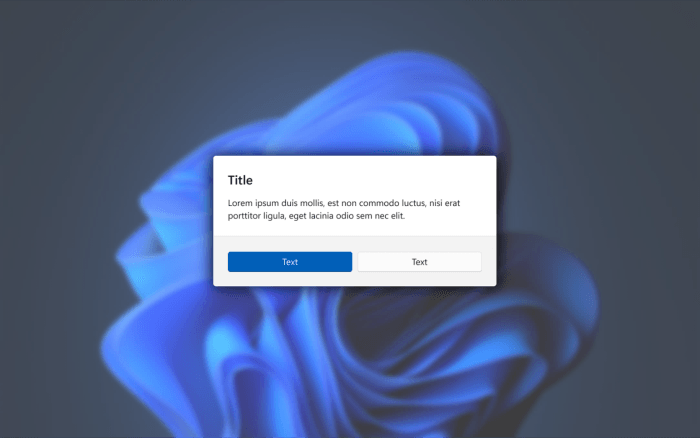 Windows 바탕화면 과 둥근 모서리 창
