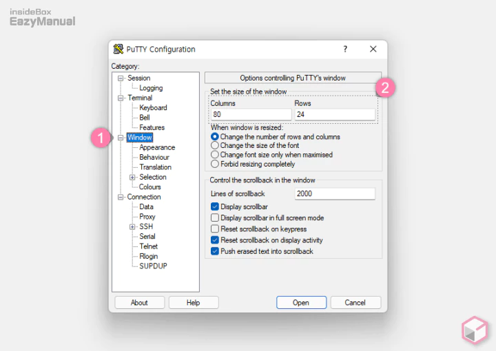 Putty_Configuration_에서_Windows_사이즈_조절_가능