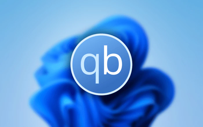 Windows 바탕 화면 과 큐빗 토렌트 로고