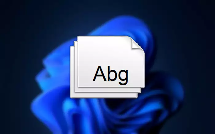 Windows 바탕화면 과 폰트 아이콘