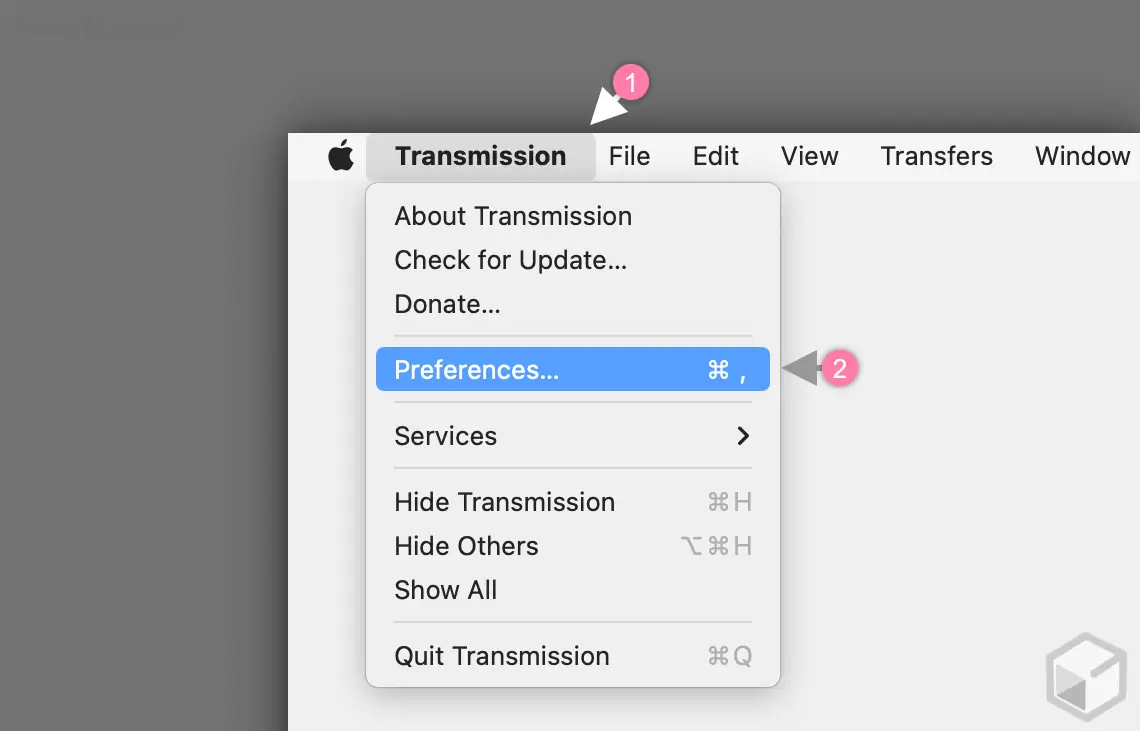 Preferences_메뉴_이동