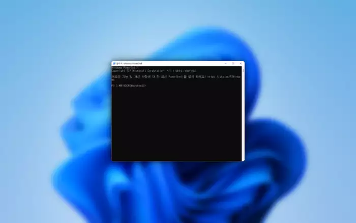 Windows 바탕화면 과 파워쉘
