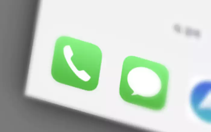 iPhone 전화 와 메시지 앱