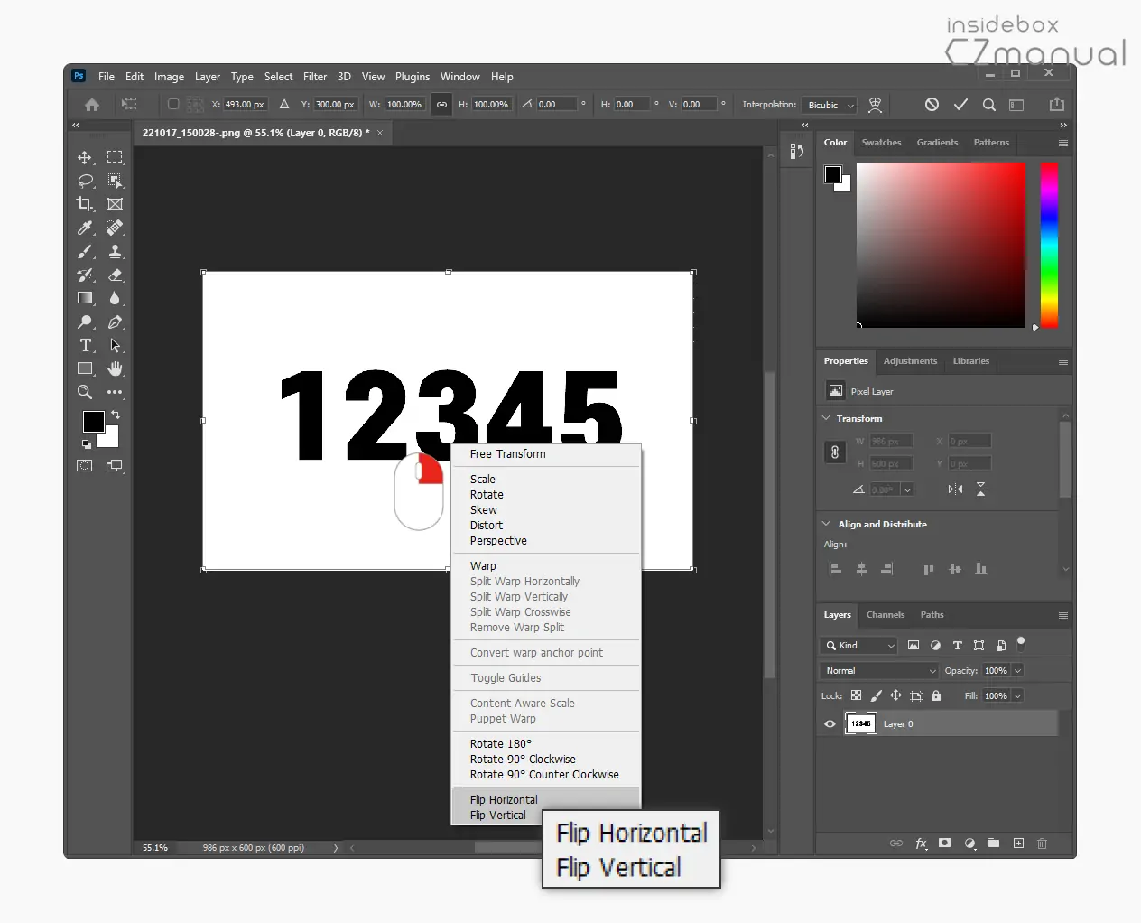 Free_Transform_의_Flip_옵션