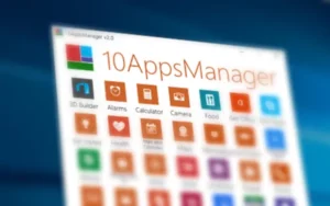 Windows 바탕화면 과 AppsManager 실행 화면