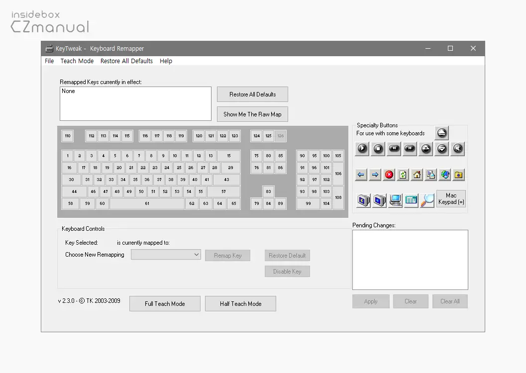 Keytweak-실행-완료