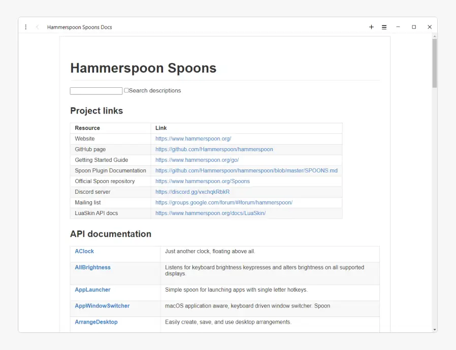 Hammerspoon-Spoons